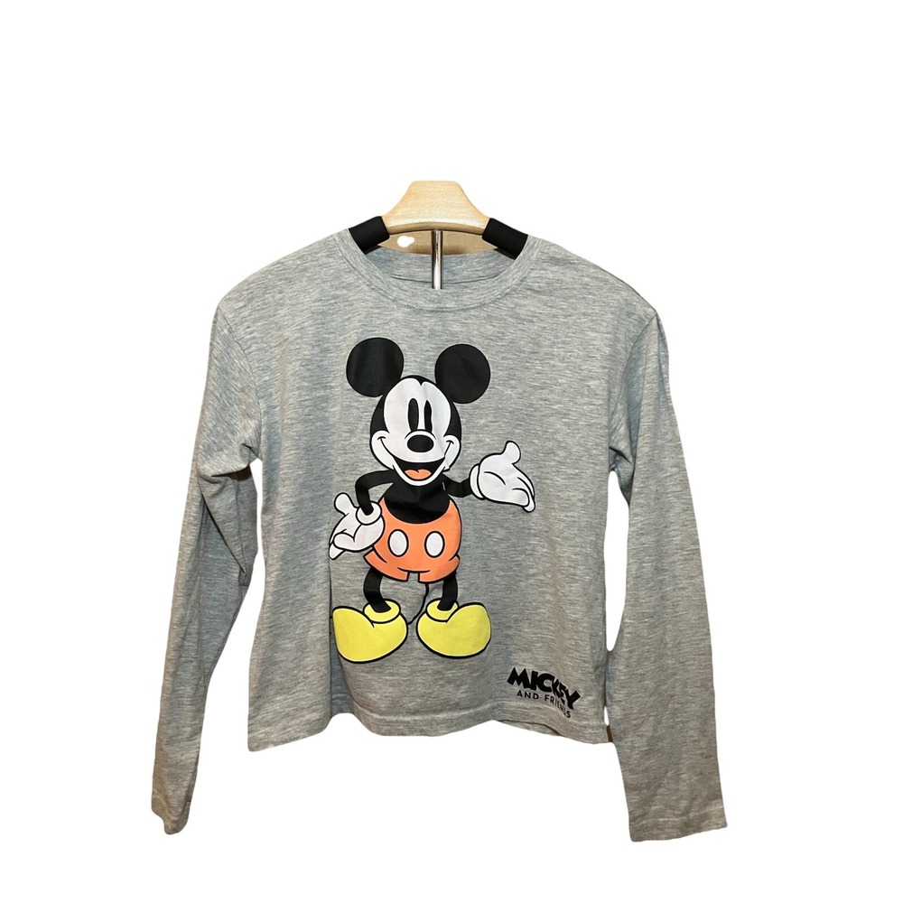 Disney Womens Shirt Mickey Mouse Front And Back Print Size Small